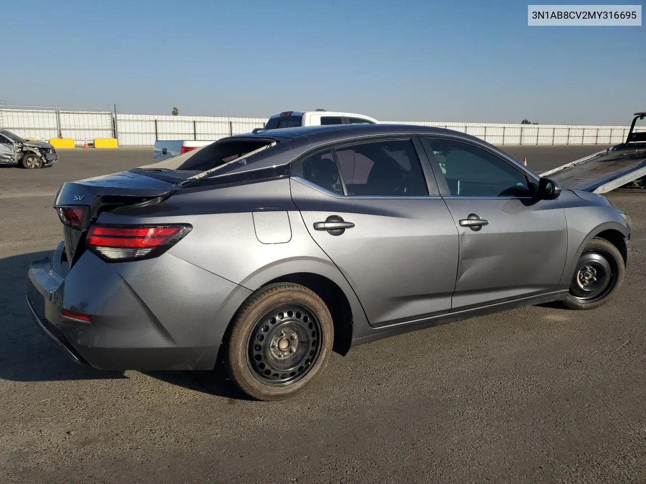 2021 Nissan Sentra Sv VIN: 3N1AB8CV2MY316695 Lot: 73602934