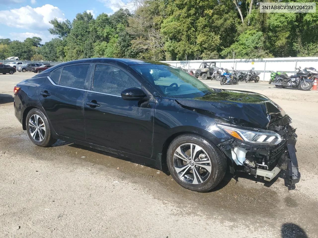 2021 Nissan Sentra Sv VIN: 3N1AB8CV3MY204231 Lot: 73715284