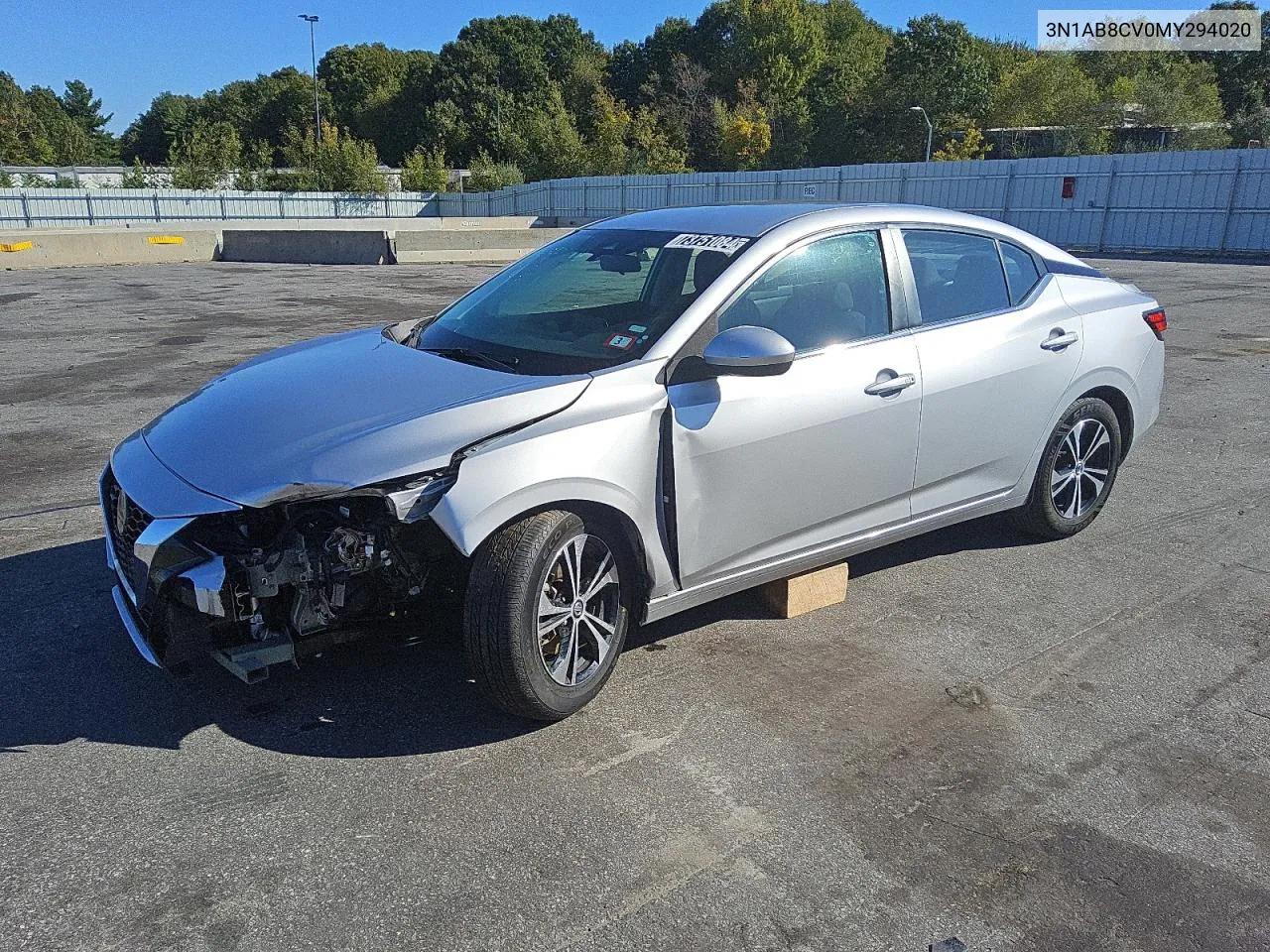 2021 Nissan Sentra Sv VIN: 3N1AB8CV0MY294020 Lot: 73751084