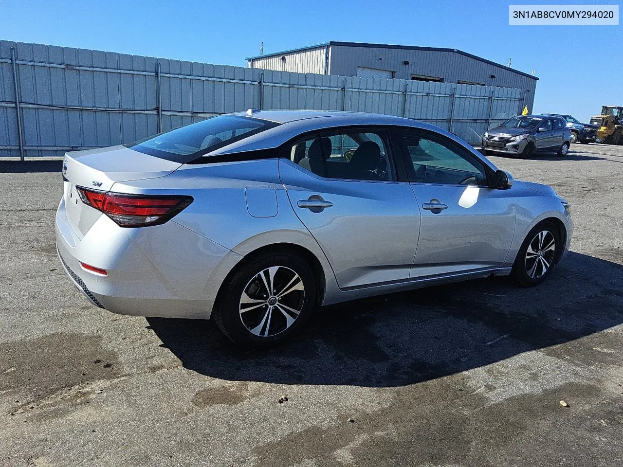 2021 Nissan Sentra Sv VIN: 3N1AB8CV0MY294020 Lot: 73751084