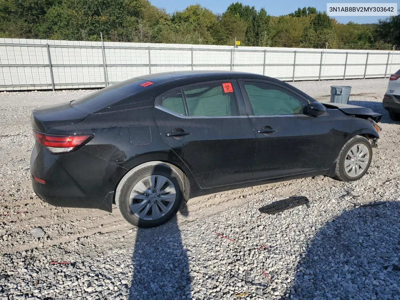 2021 Nissan Sentra S VIN: 3N1AB8BV2MY303642 Lot: 73794114