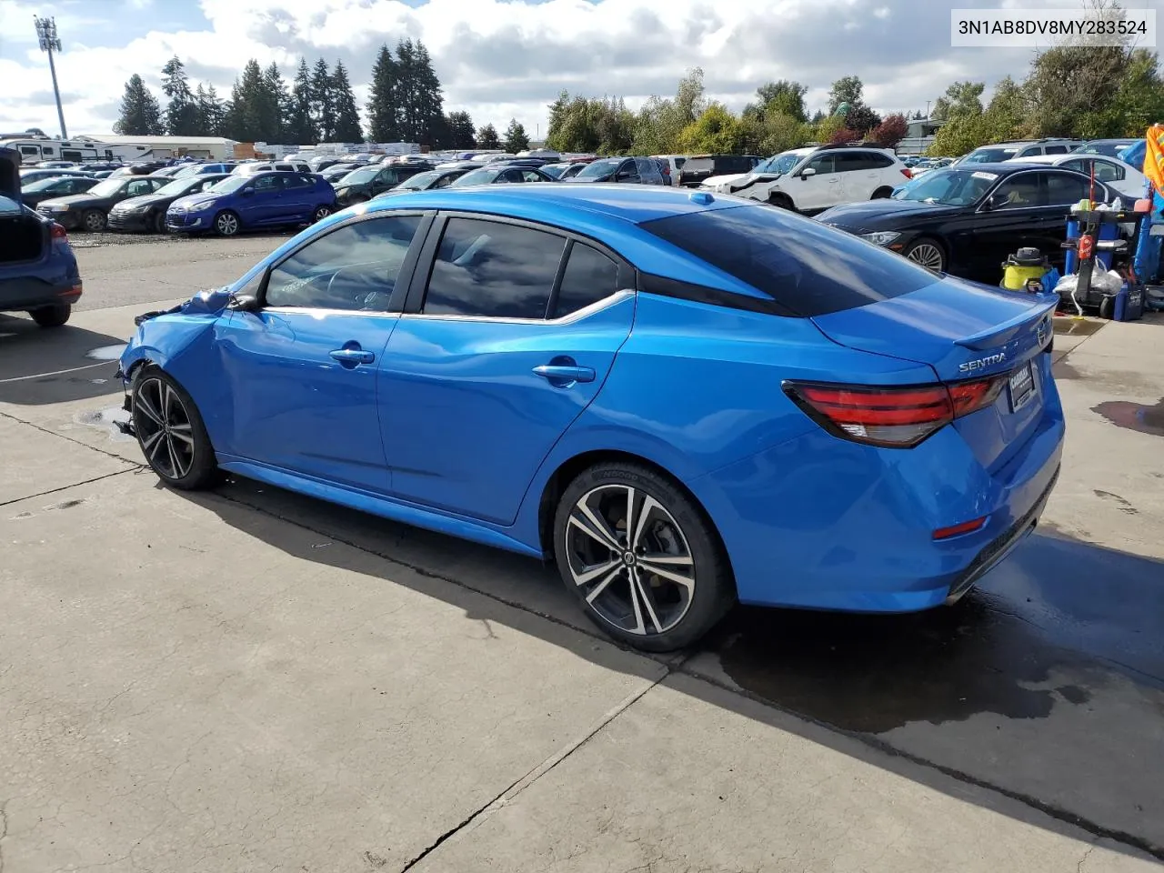 2021 Nissan Sentra Sr VIN: 3N1AB8DV8MY283524 Lot: 73834124