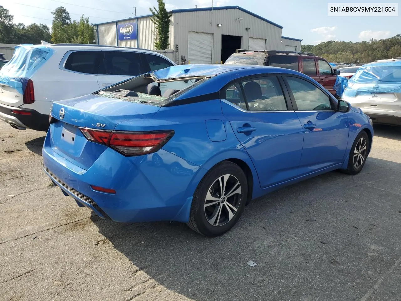 2021 Nissan Sentra Sv VIN: 3N1AB8CV9MY221504 Lot: 73887734