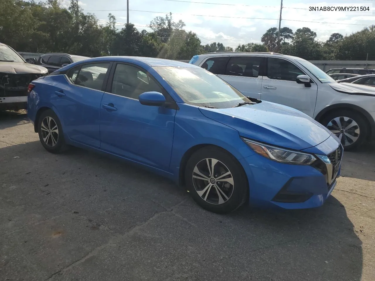 2021 Nissan Sentra Sv VIN: 3N1AB8CV9MY221504 Lot: 73887734