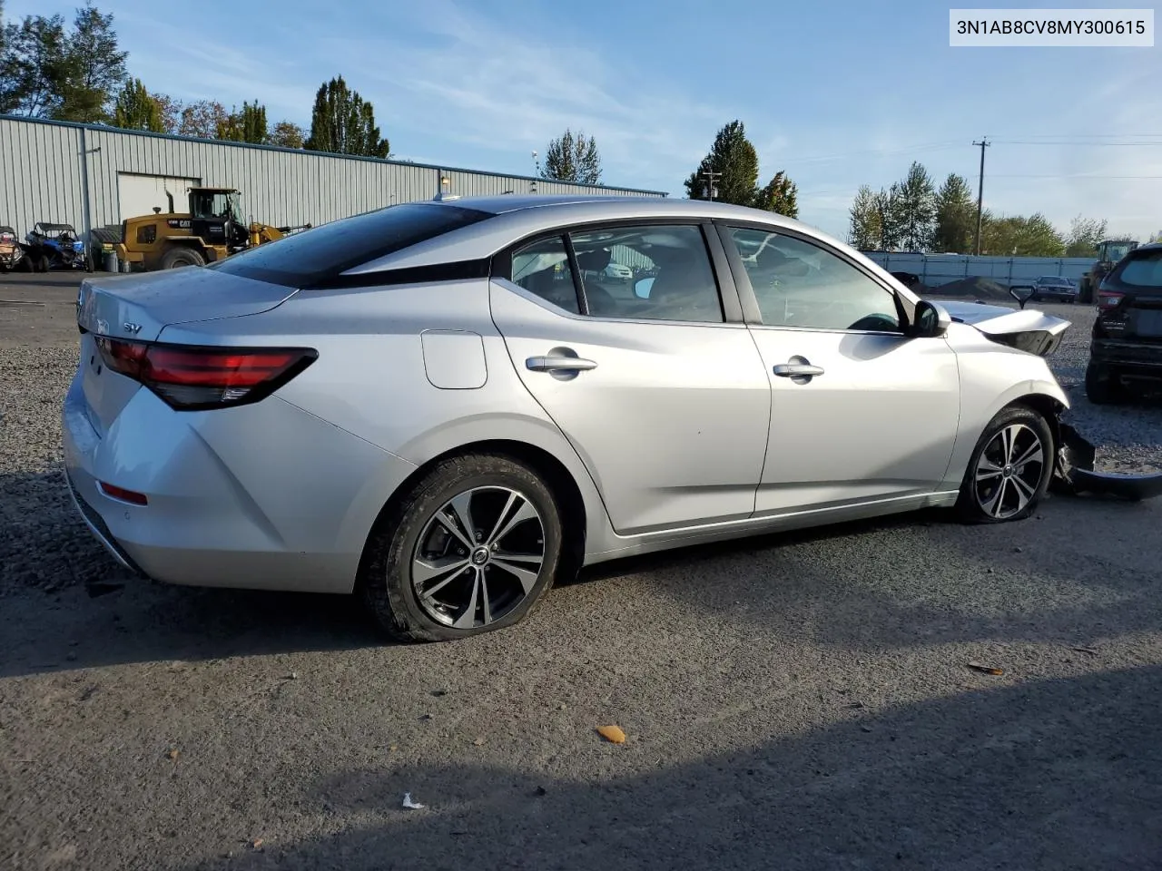 2021 Nissan Sentra Sv VIN: 3N1AB8CV8MY300615 Lot: 73892534