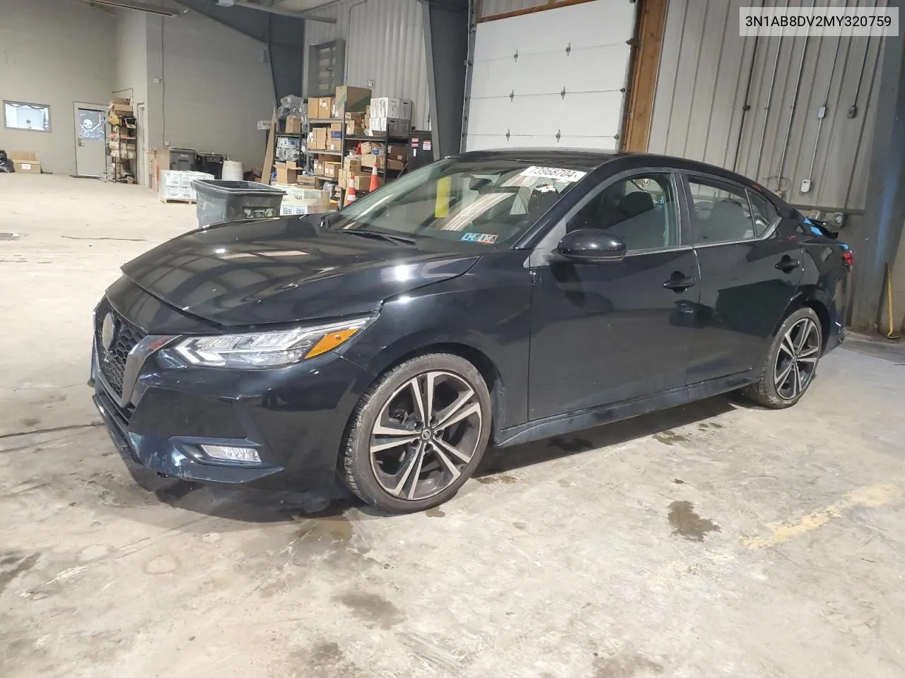 2021 Nissan Sentra Sr VIN: 3N1AB8DV2MY320759 Lot: 73968704