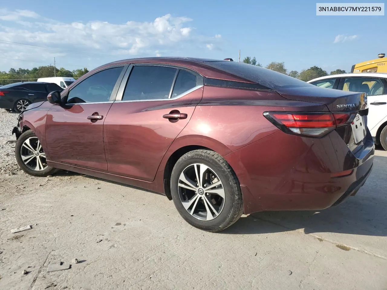 2021 Nissan Sentra Sv VIN: 3N1AB8CV7MY221579 Lot: 73993204