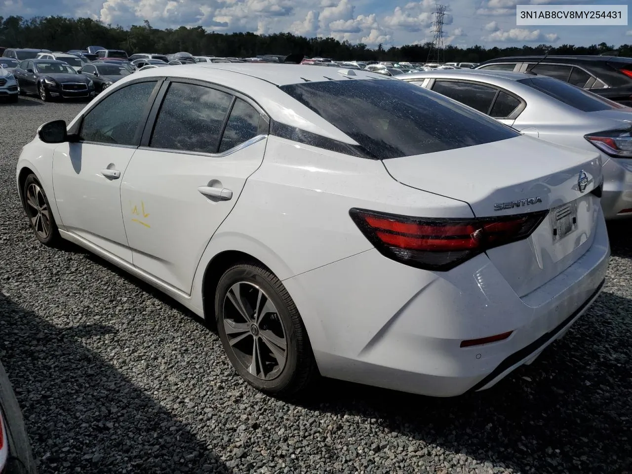 2021 Nissan Sentra Sv VIN: 3N1AB8CV8MY254431 Lot: 74045574