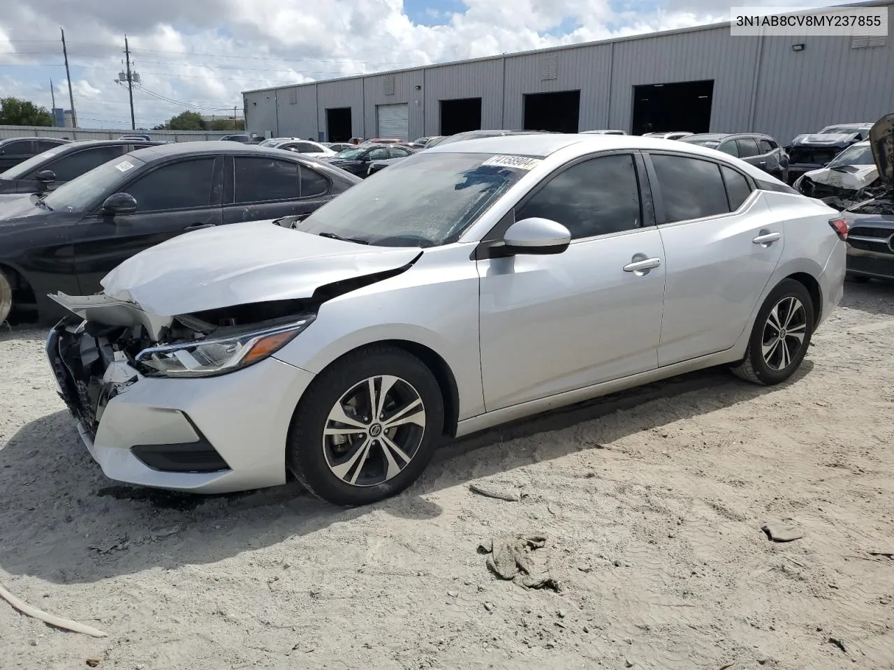 2021 Nissan Sentra Sv VIN: 3N1AB8CV8MY237855 Lot: 74158904