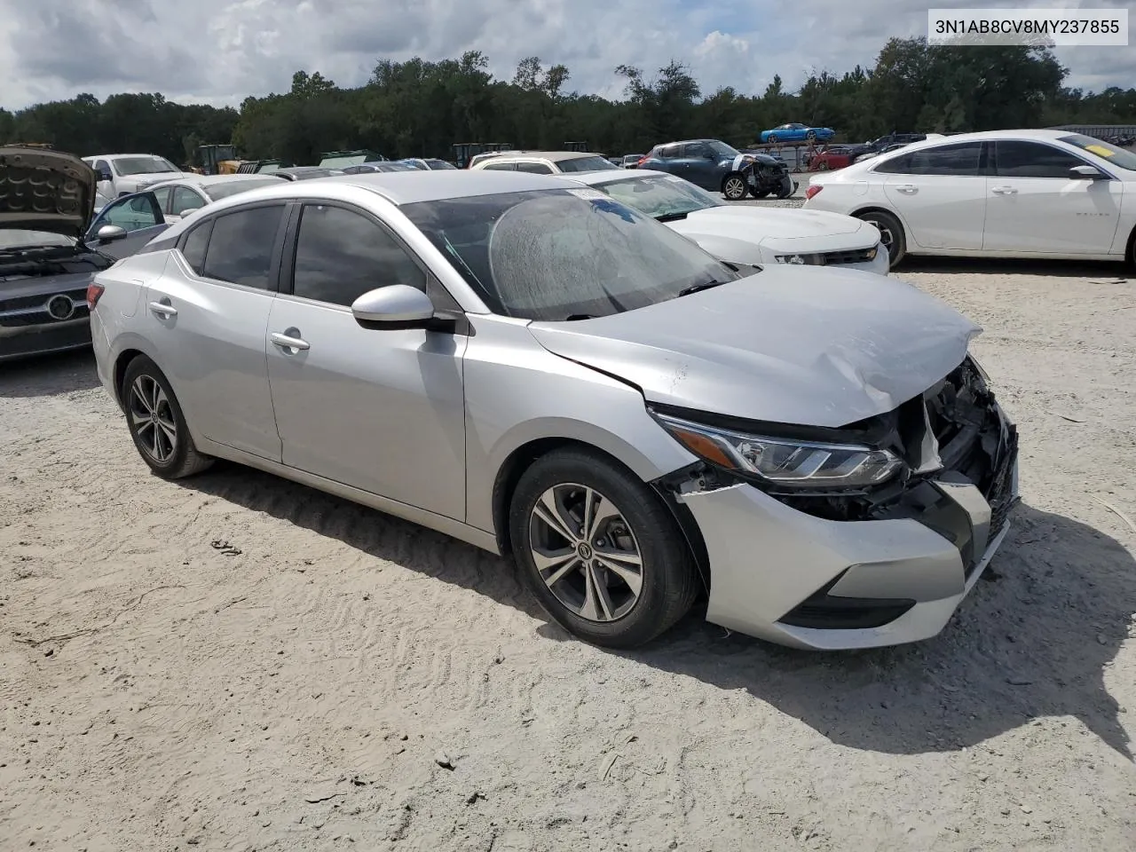 2021 Nissan Sentra Sv VIN: 3N1AB8CV8MY237855 Lot: 74158904