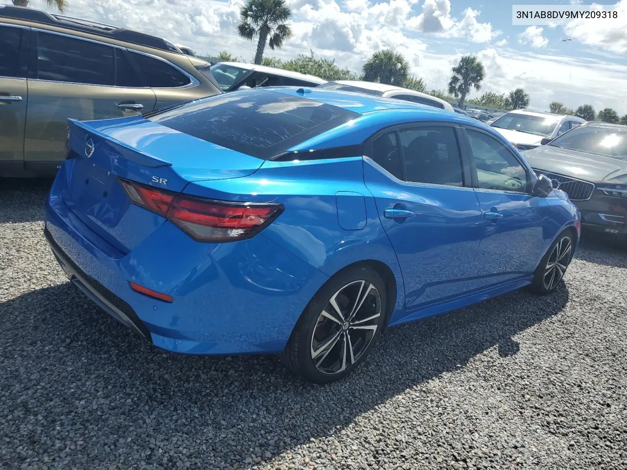 2021 Nissan Sentra Sr VIN: 3N1AB8DV9MY209318 Lot: 74188504