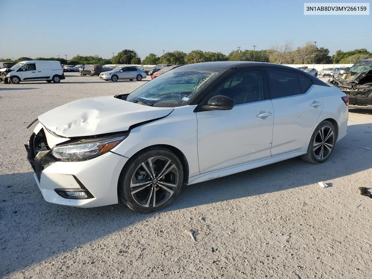 2021 Nissan Sentra Sr VIN: 3N1AB8DV3MY266159 Lot: 74202254