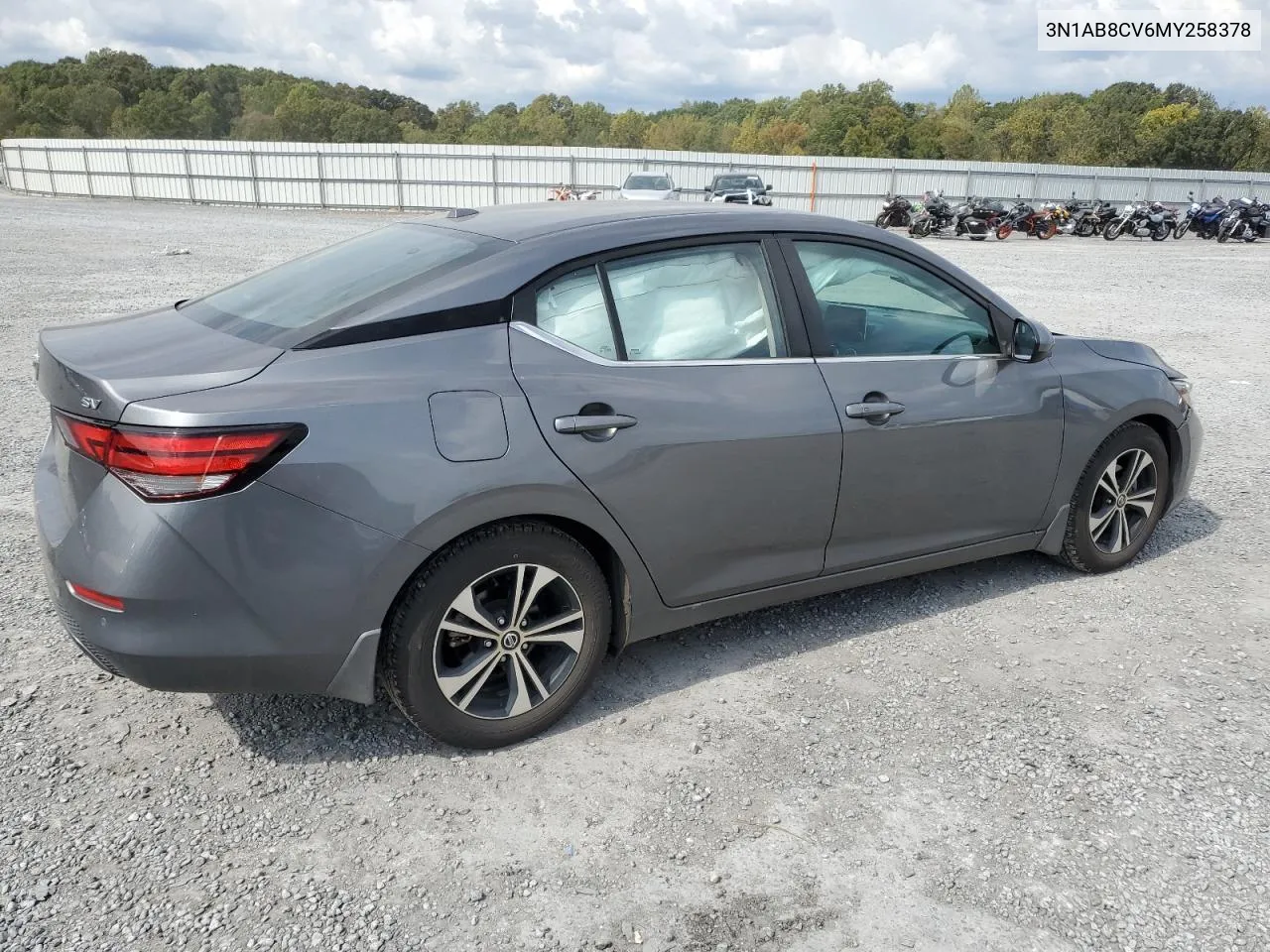 2021 Nissan Sentra Sv VIN: 3N1AB8CV6MY258378 Lot: 74228854