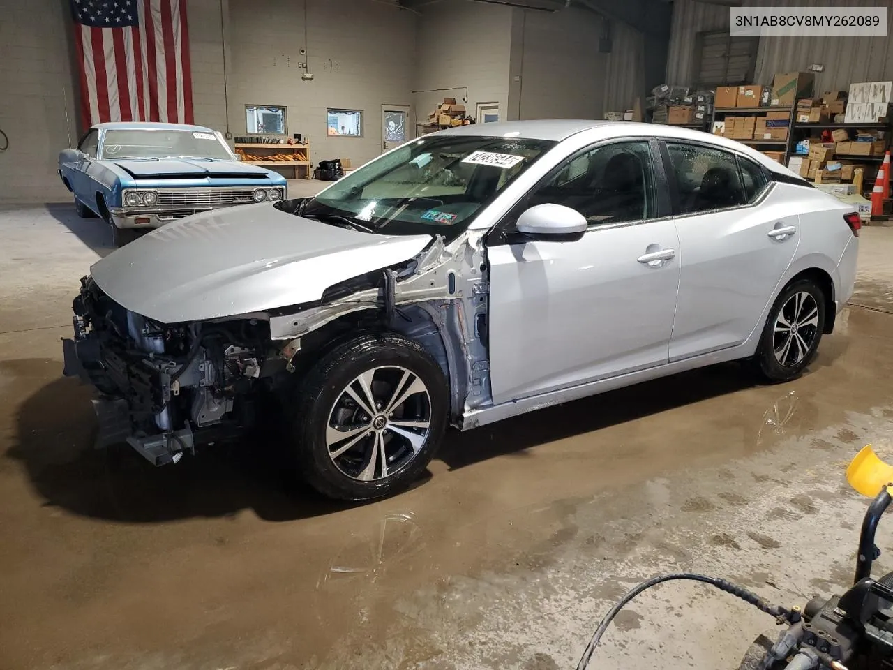 2021 Nissan Sentra Sv VIN: 3N1AB8CV8MY262089 Lot: 74236544