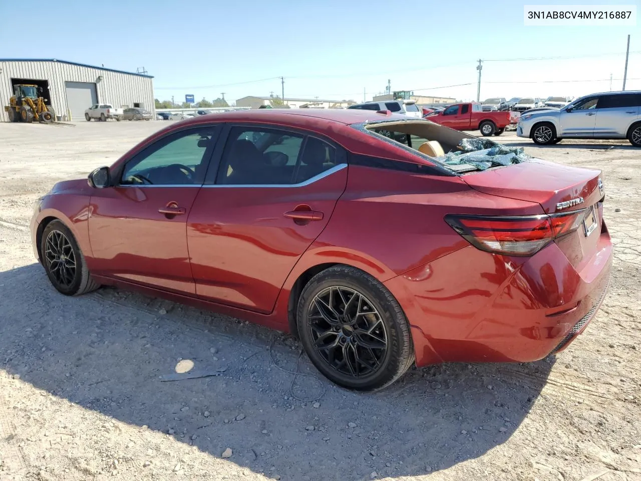 2021 Nissan Sentra Sv VIN: 3N1AB8CV4MY216887 Lot: 74341384