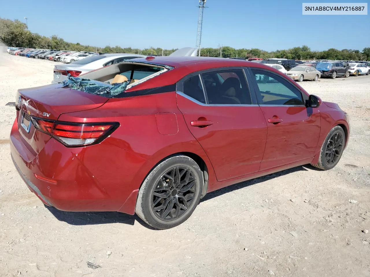 2021 Nissan Sentra Sv VIN: 3N1AB8CV4MY216887 Lot: 74341384