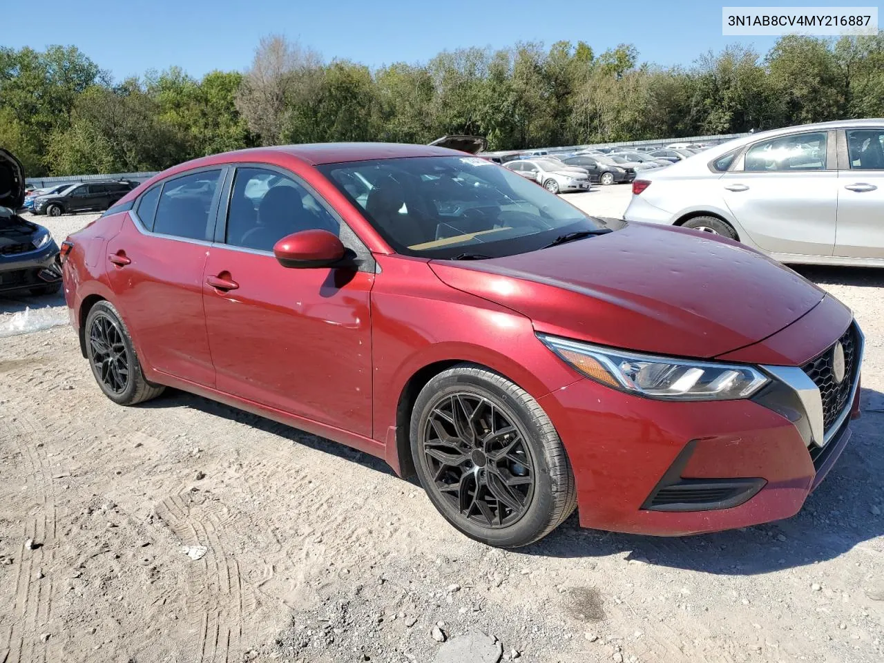 2021 Nissan Sentra Sv VIN: 3N1AB8CV4MY216887 Lot: 74341384