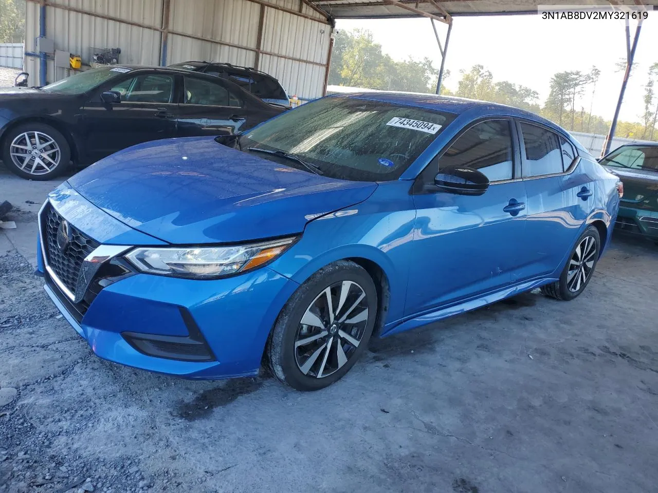 2021 Nissan Sentra Sr VIN: 3N1AB8DV2MY321619 Lot: 74345094