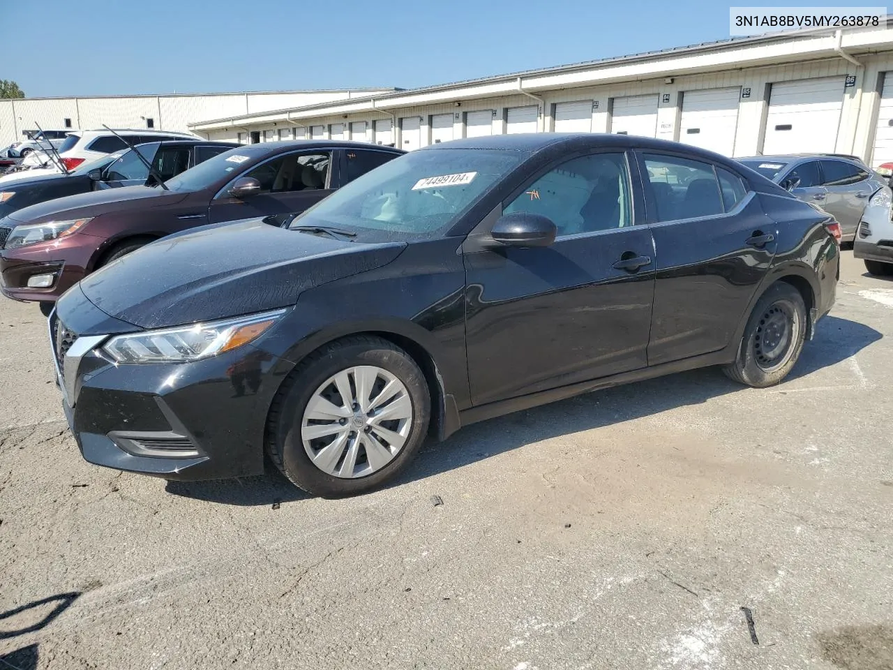 2021 Nissan Sentra S VIN: 3N1AB8BV5MY263878 Lot: 74499104