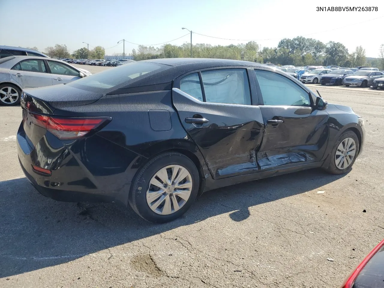 2021 Nissan Sentra S VIN: 3N1AB8BV5MY263878 Lot: 74499104