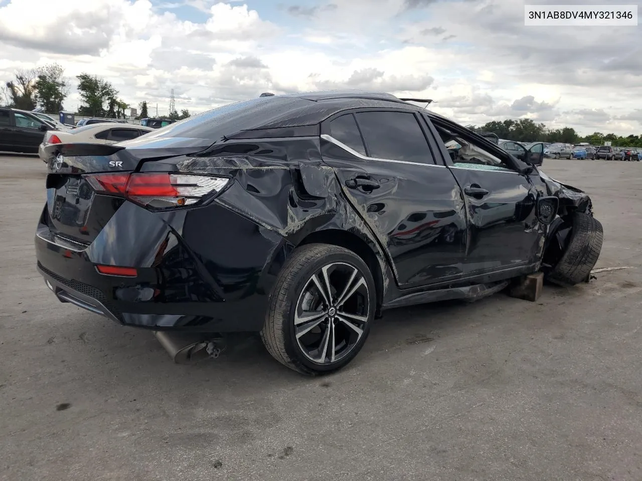 2021 Nissan Sentra Sr VIN: 3N1AB8DV4MY321346 Lot: 74603474