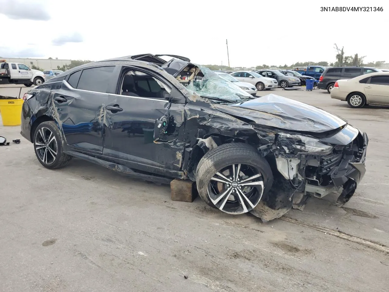 2021 Nissan Sentra Sr VIN: 3N1AB8DV4MY321346 Lot: 74603474