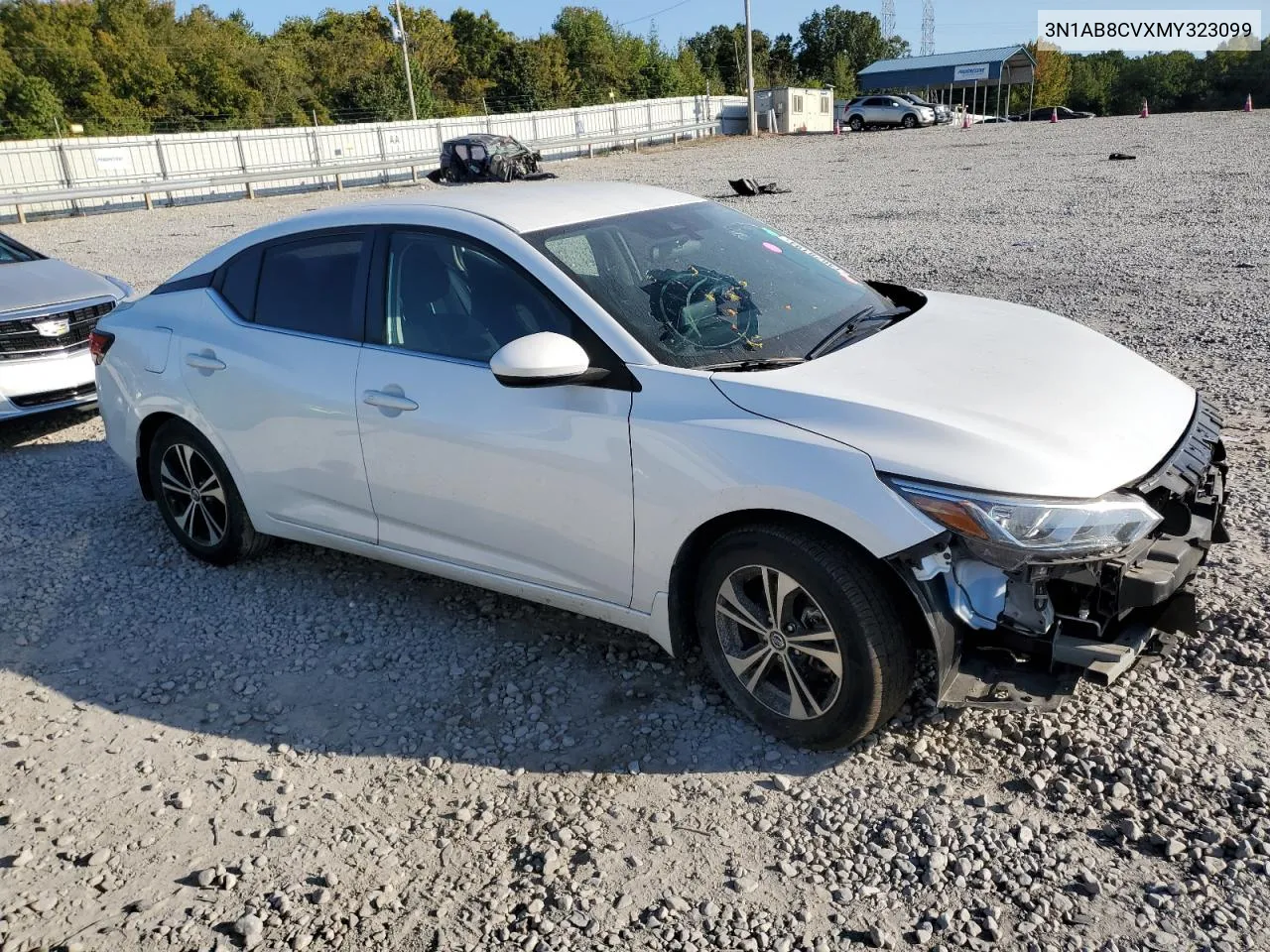 2021 Nissan Sentra Sv VIN: 3N1AB8CVXMY323099 Lot: 74678194