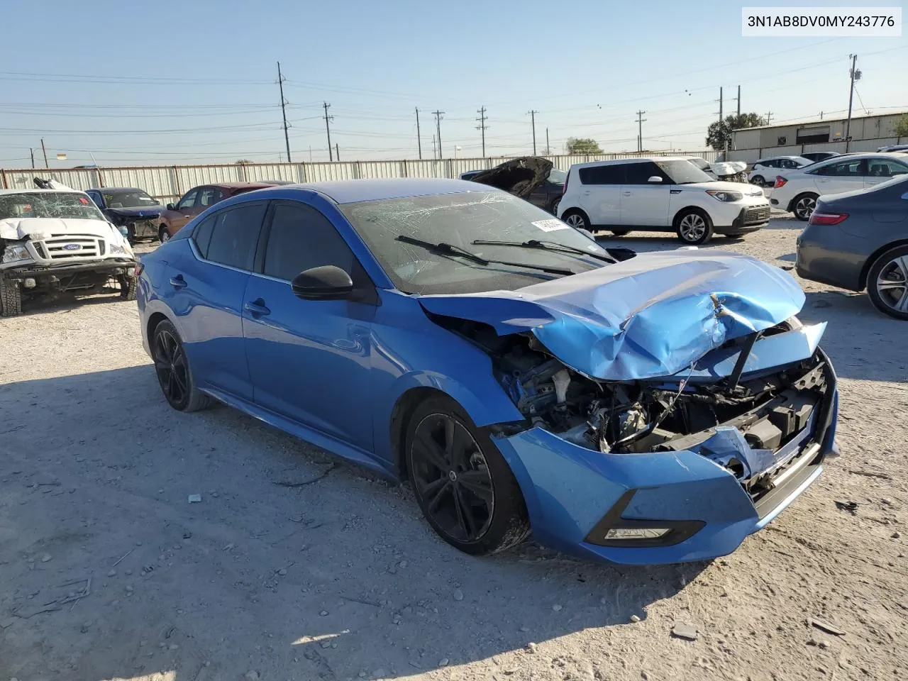 2021 Nissan Sentra Sr VIN: 3N1AB8DV0MY243776 Lot: 74683644