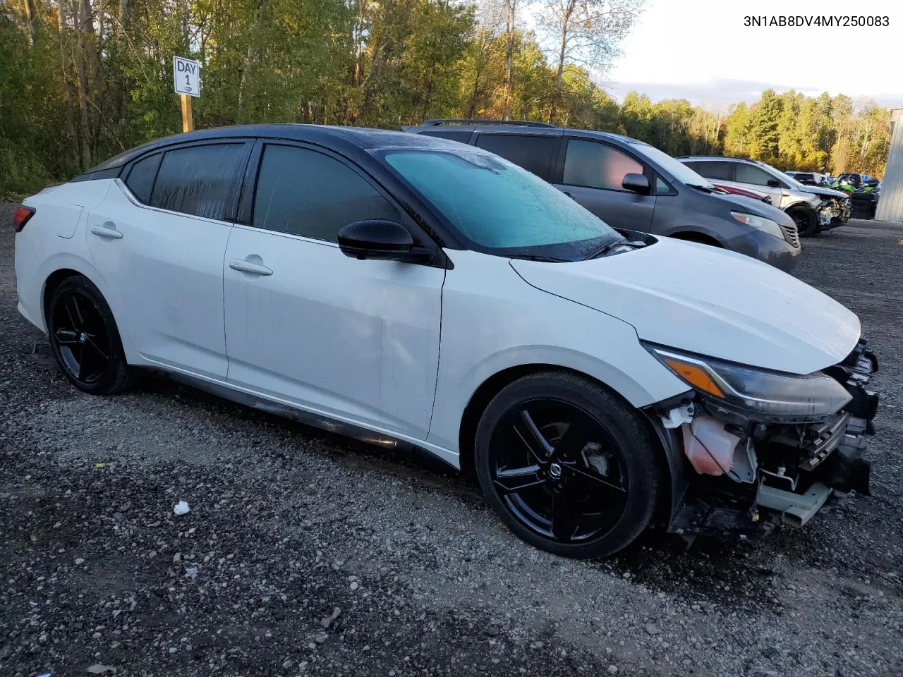 2021 Nissan Sentra Sr VIN: 3N1AB8DV4MY250083 Lot: 74727964