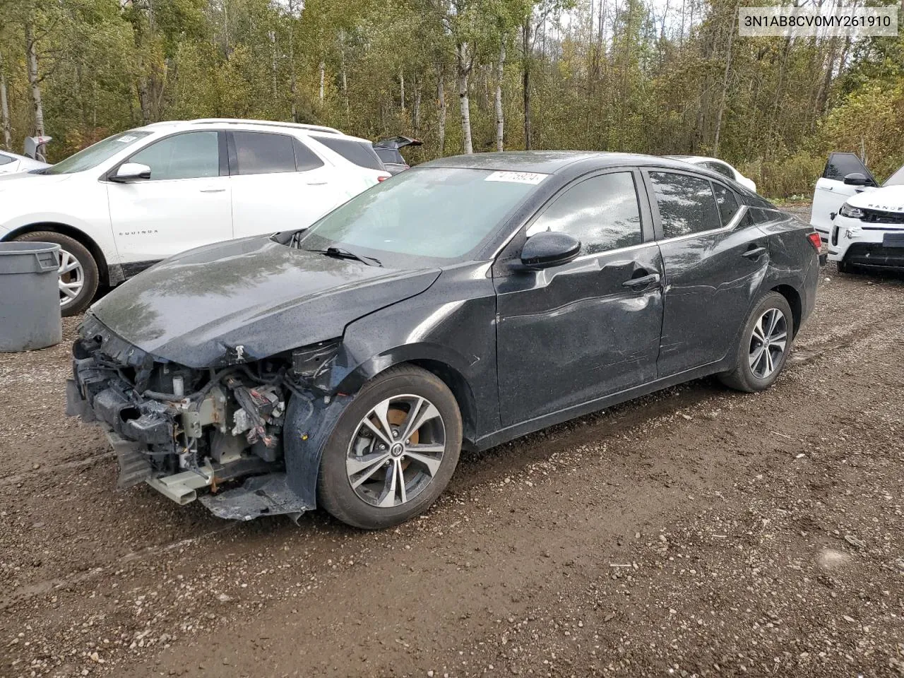 2021 Nissan Sentra Sv VIN: 3N1AB8CV0MY261910 Lot: 74775924