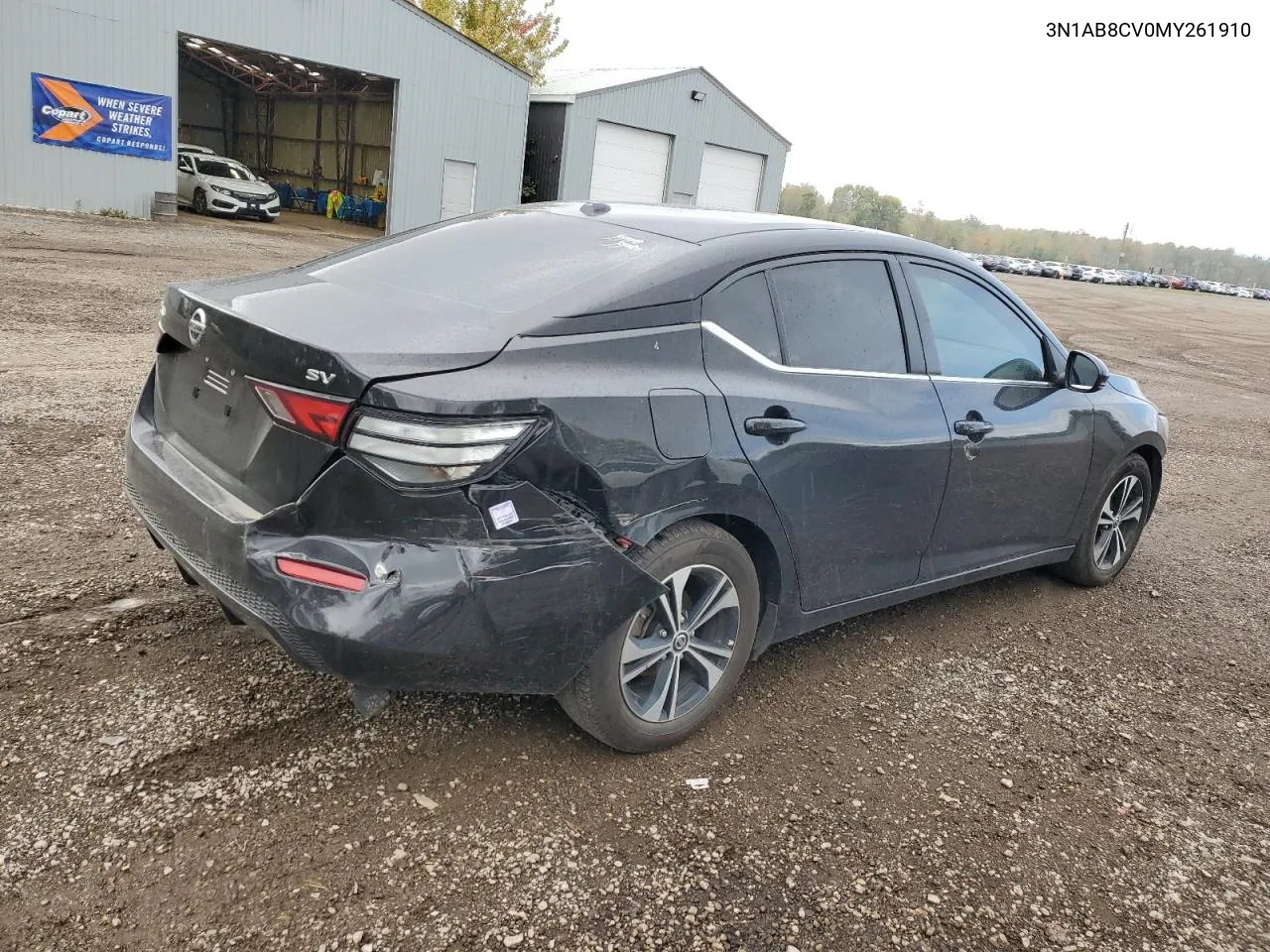 2021 Nissan Sentra Sv VIN: 3N1AB8CV0MY261910 Lot: 74775924