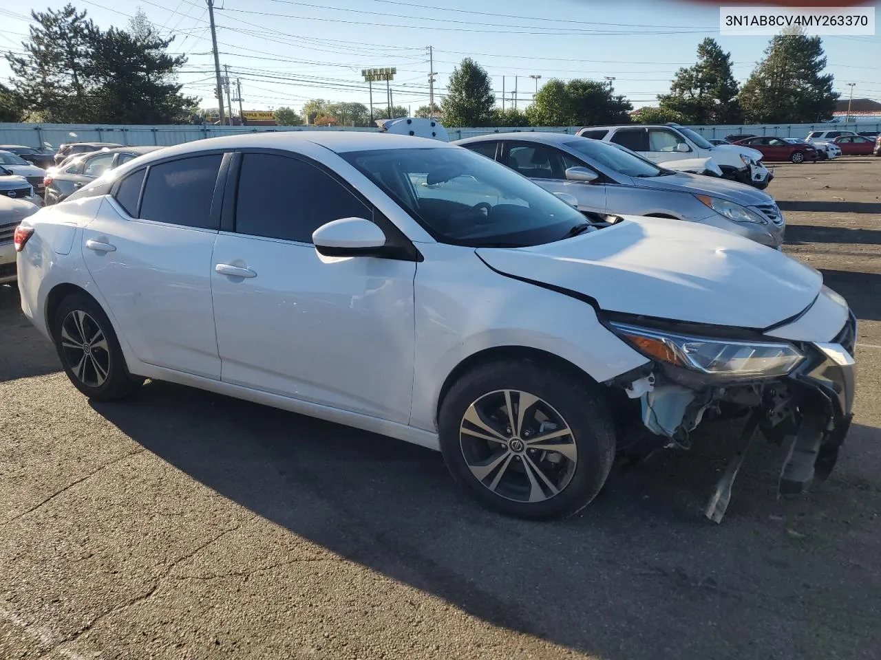 2021 Nissan Sentra Sv VIN: 3N1AB8CV4MY263370 Lot: 74897914