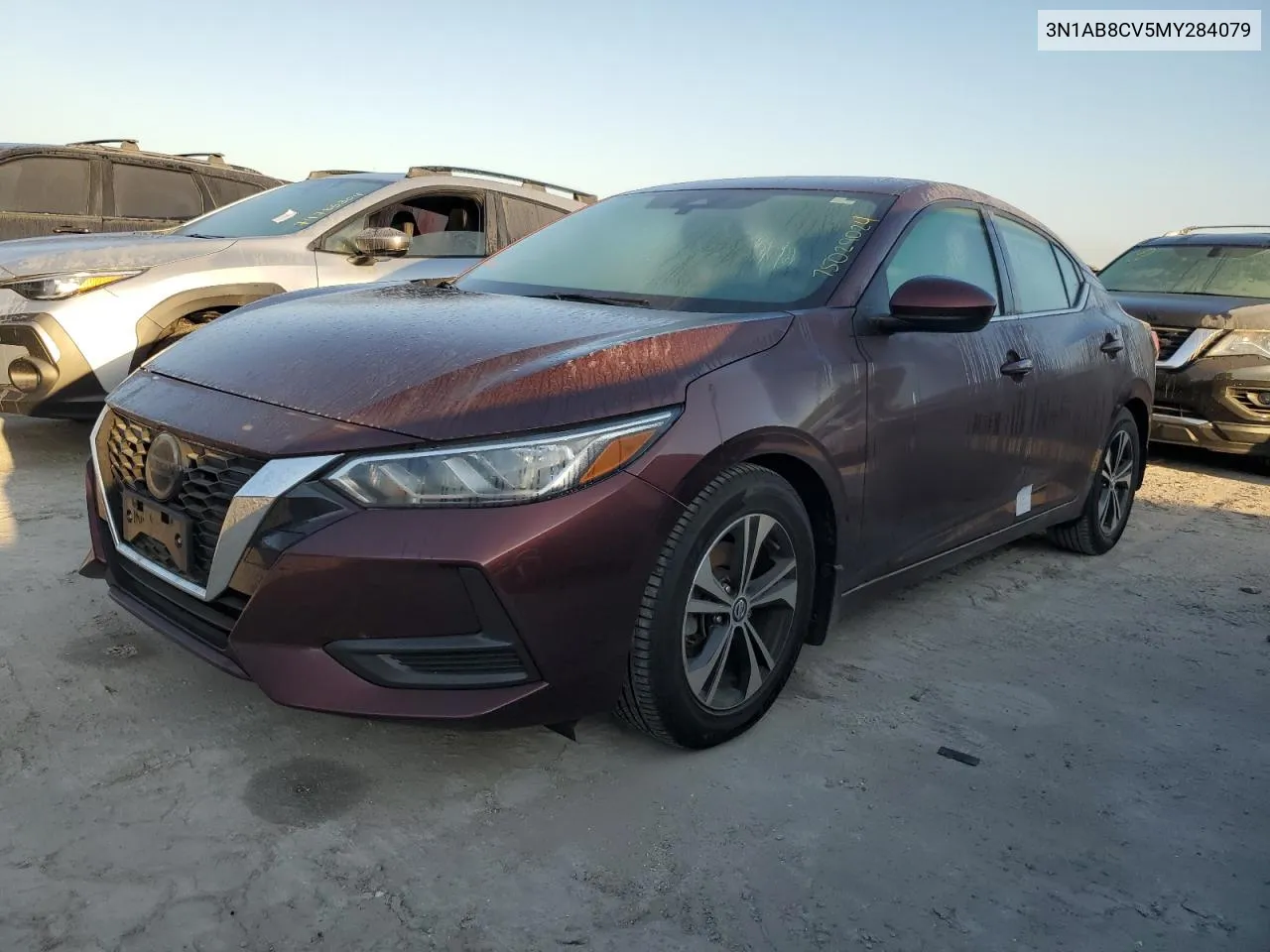 2021 Nissan Sentra Sv VIN: 3N1AB8CV5MY284079 Lot: 75029024