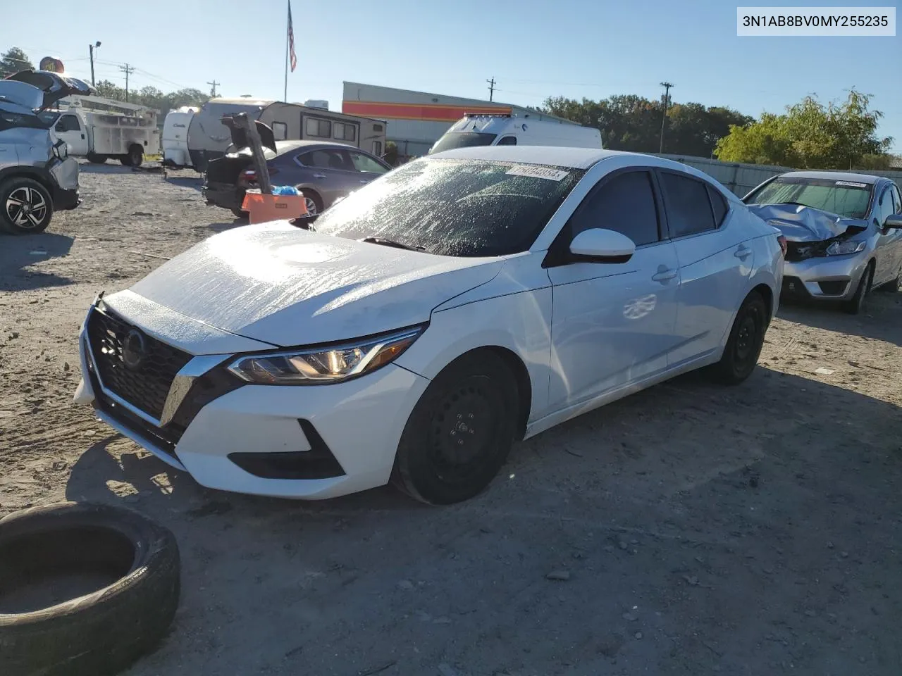 2021 Nissan Sentra S VIN: 3N1AB8BV0MY255235 Lot: 75094854