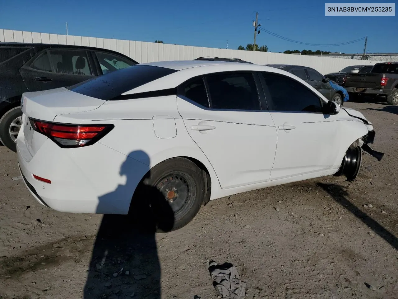 2021 Nissan Sentra S VIN: 3N1AB8BV0MY255235 Lot: 75094854