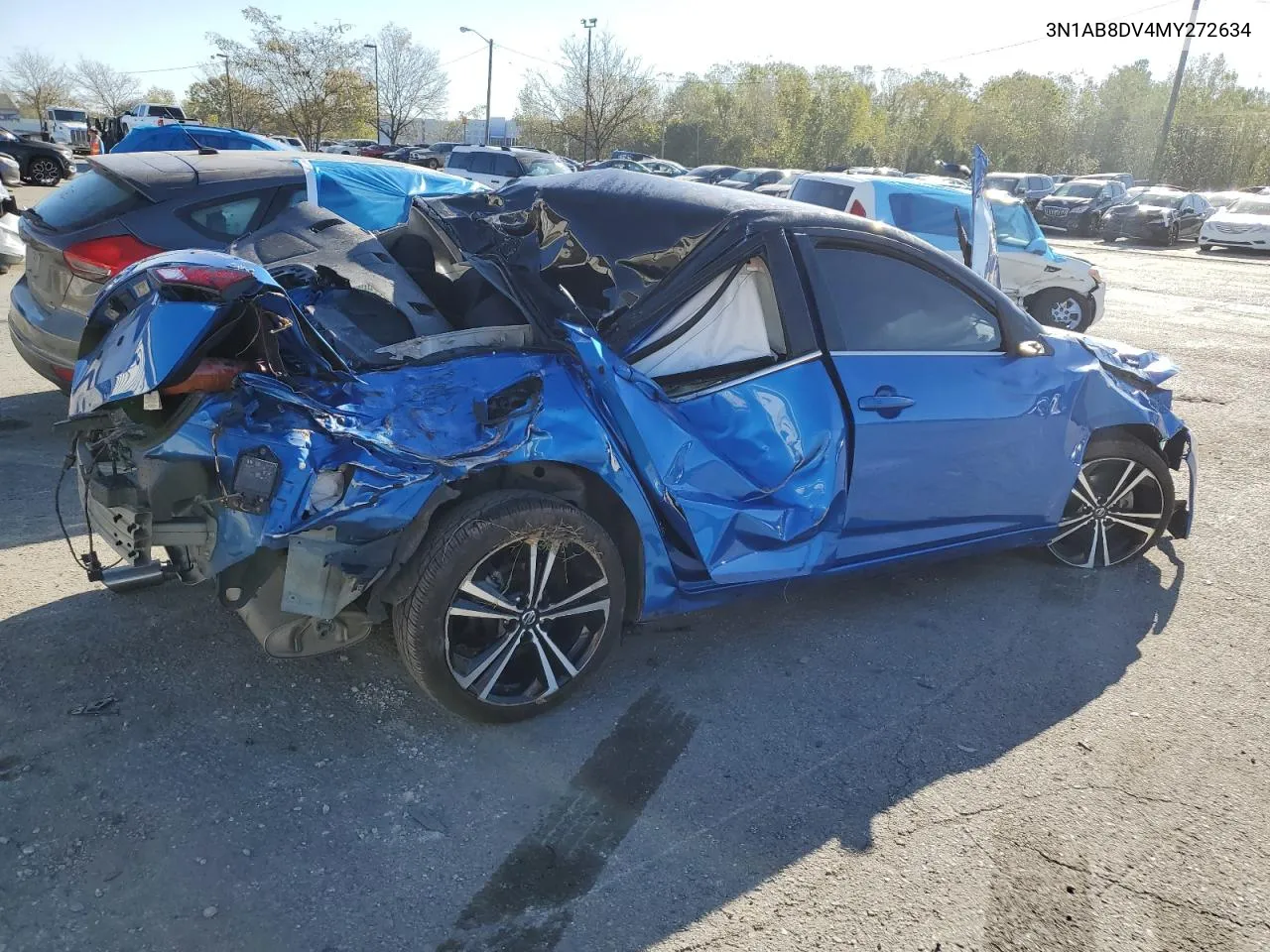 2021 Nissan Sentra Sr VIN: 3N1AB8DV4MY272634 Lot: 75208134