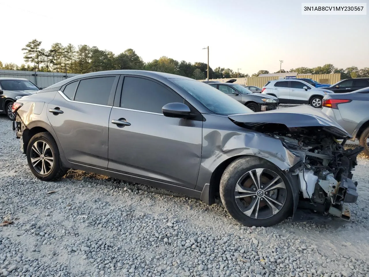 2021 Nissan Sentra Sv VIN: 3N1AB8CV1MY230567 Lot: 75237274