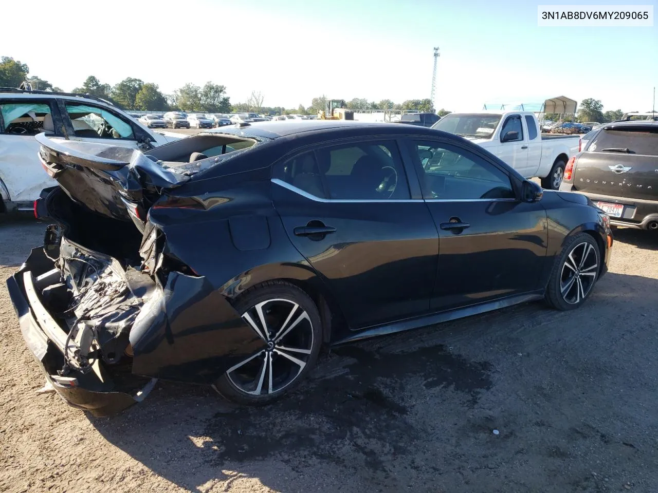 2021 Nissan Sentra Sr VIN: 3N1AB8DV6MY209065 Lot: 75727594