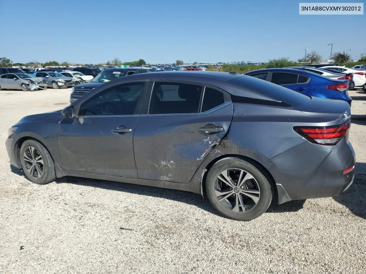 2021 Nissan Sentra Sv VIN: 3N1AB8CVXMY302012 Lot: 75735044