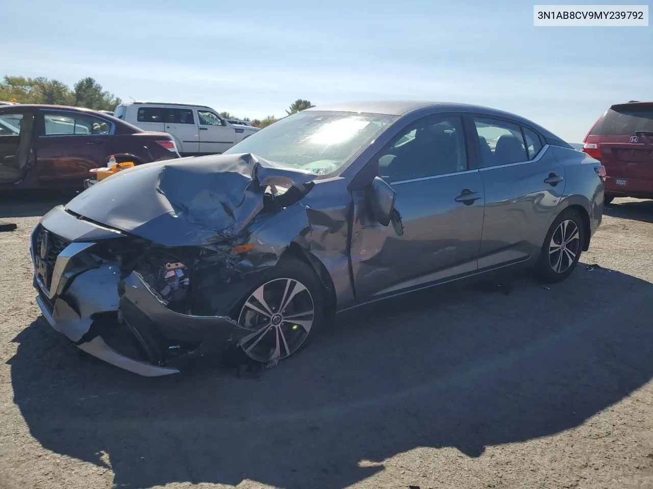 2021 Nissan Sentra Sv VIN: 3N1AB8CV9MY239792 Lot: 75846104