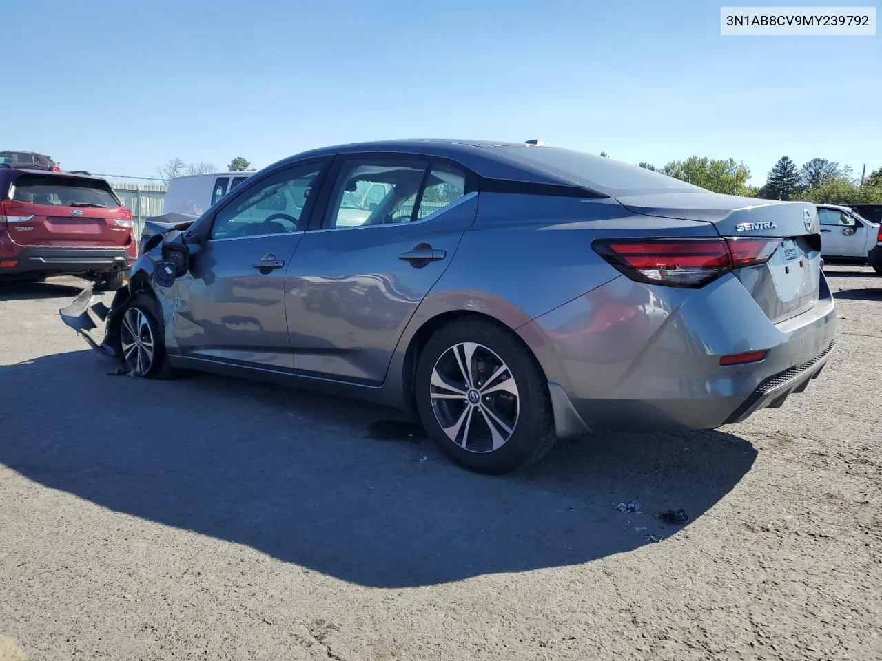 2021 Nissan Sentra Sv VIN: 3N1AB8CV9MY239792 Lot: 75846104