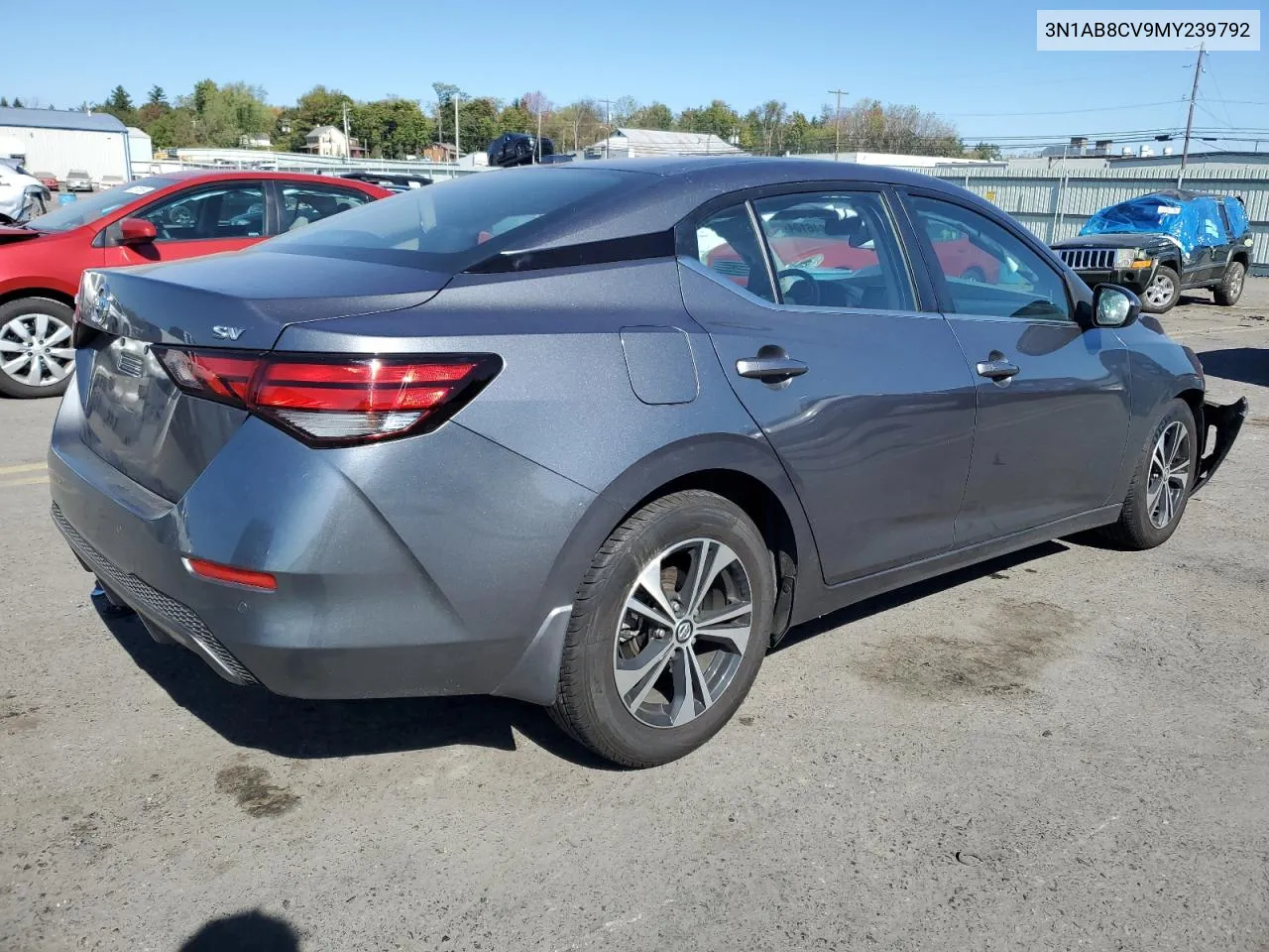 2021 Nissan Sentra Sv VIN: 3N1AB8CV9MY239792 Lot: 75846104