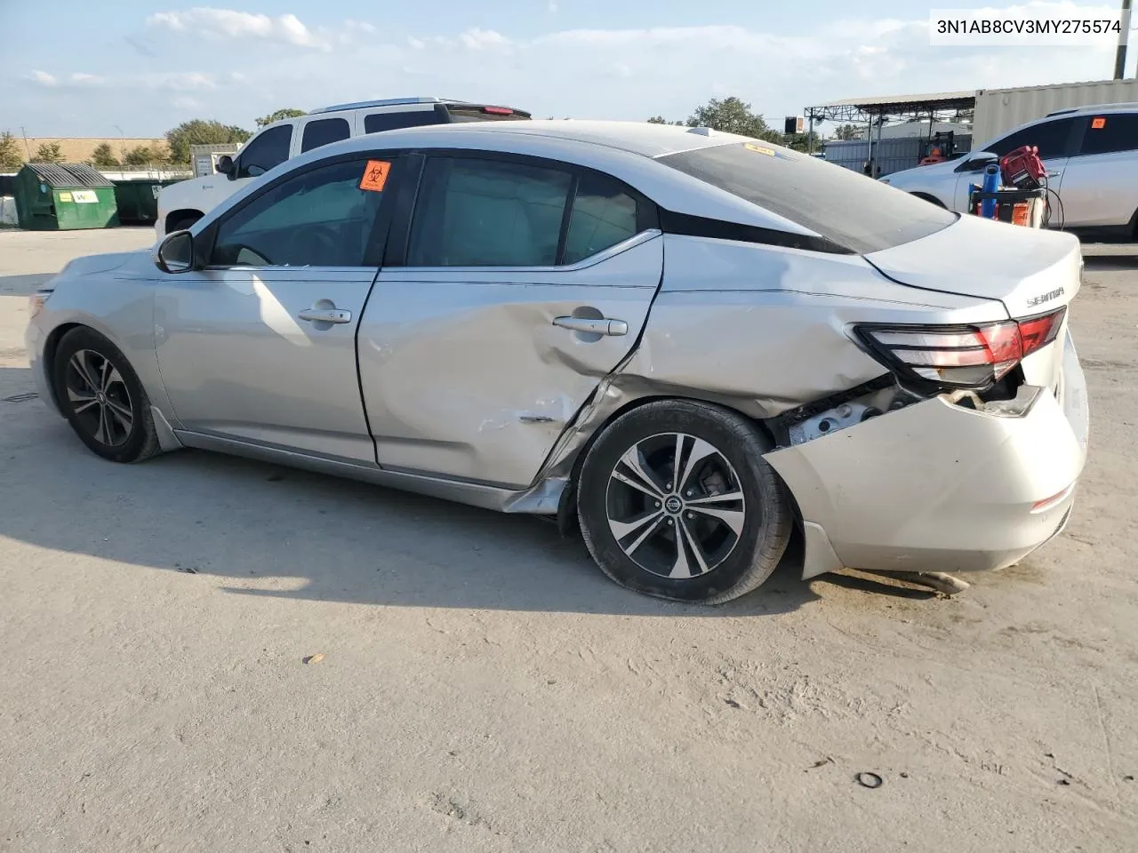 2021 Nissan Sentra Sv VIN: 3N1AB8CV3MY275574 Lot: 75954144