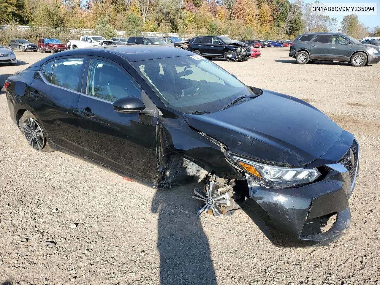 2021 Nissan Sentra Sv VIN: 3N1AB8CV9MY235094 Lot: 76002494