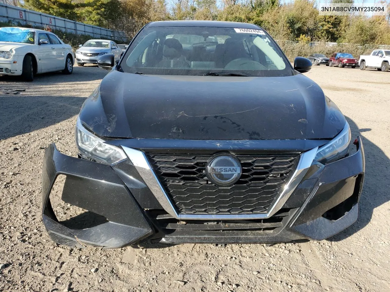 2021 Nissan Sentra Sv VIN: 3N1AB8CV9MY235094 Lot: 76002494