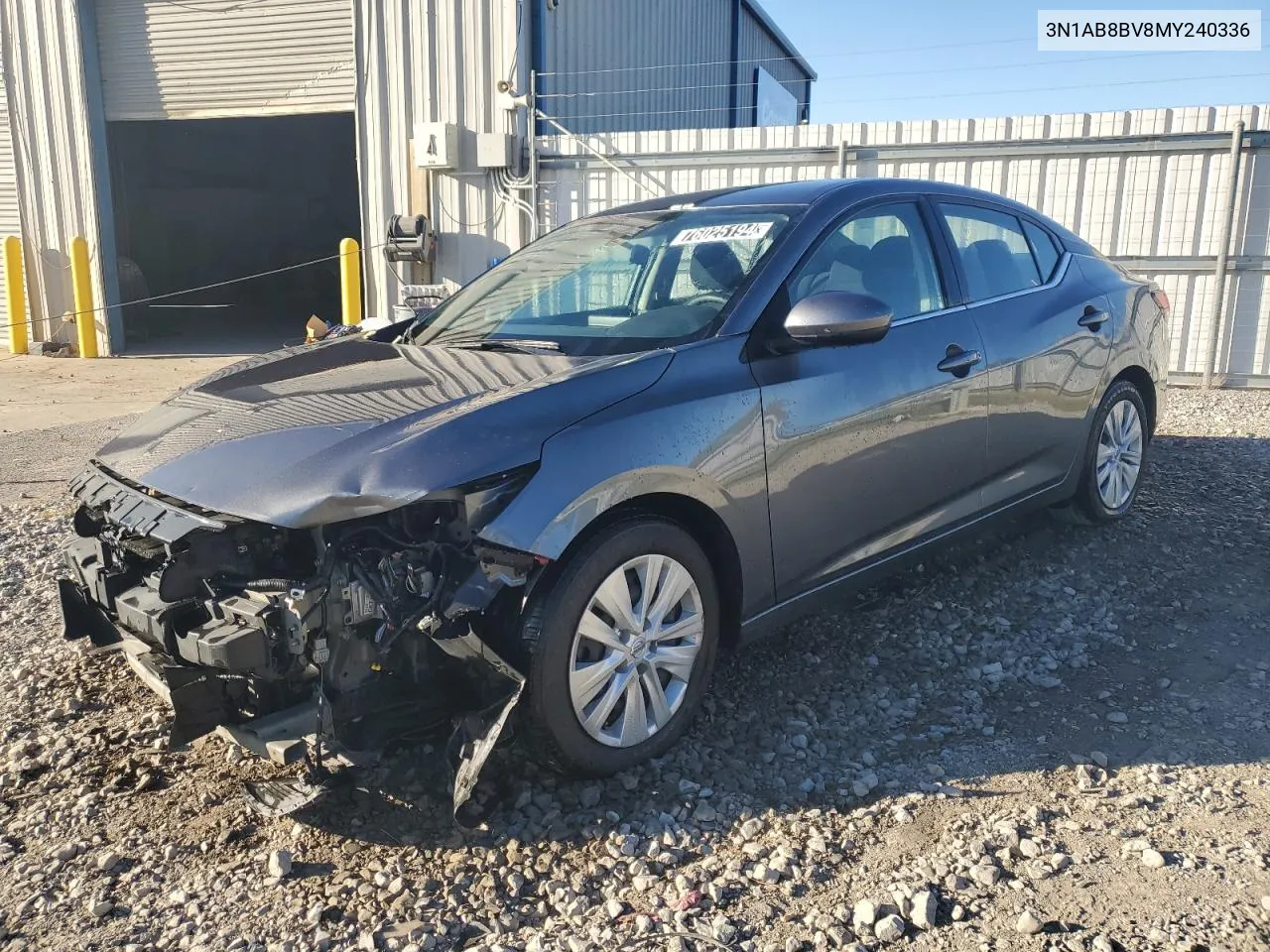 2021 Nissan Sentra S VIN: 3N1AB8BV8MY240336 Lot: 76025194