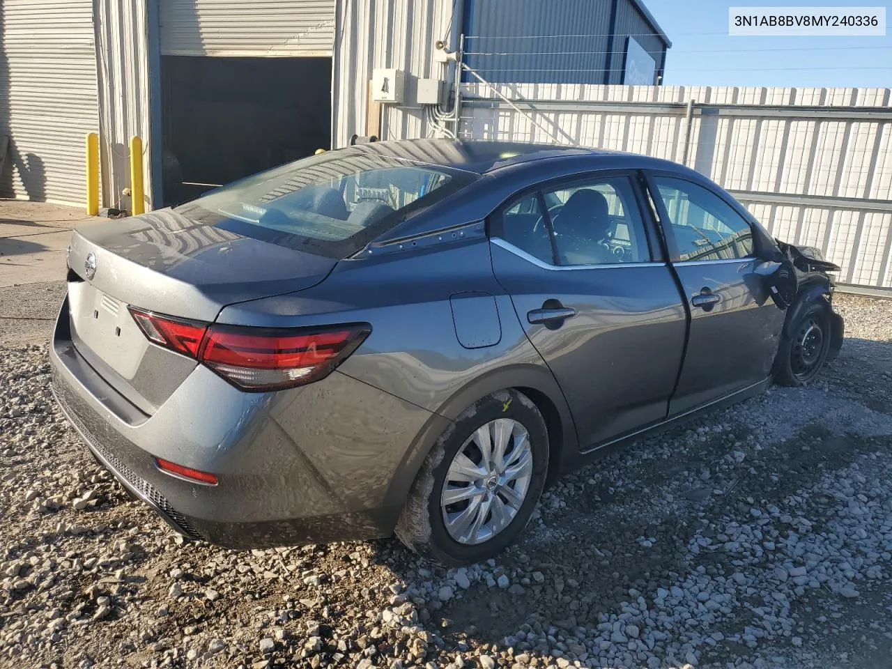 2021 Nissan Sentra S VIN: 3N1AB8BV8MY240336 Lot: 76025194