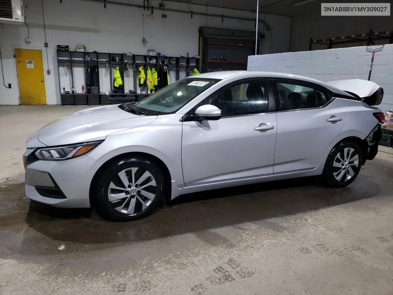 2021 Nissan Sentra S VIN: 3N1AB8BV1MY309027 Lot: 76278384