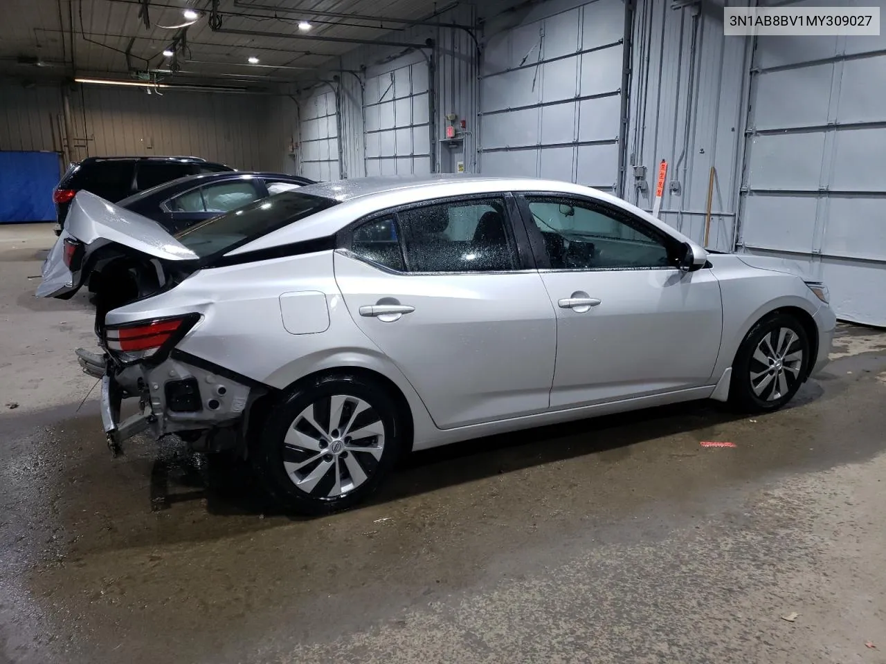 2021 Nissan Sentra S VIN: 3N1AB8BV1MY309027 Lot: 76278384