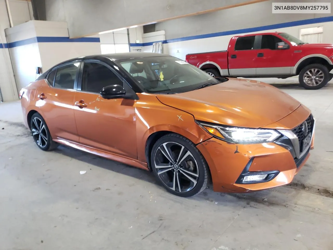 2021 Nissan Sentra Sr VIN: 3N1AB8DV8MY257795 Lot: 76359254